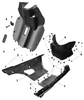 Облицовка нижняя СКУТЕРА STELS VORTEX 50