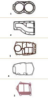 Прокладки, сальники и уплотнения лодочного мотора SUZUKI DT25 — 30 · 2002 — 2013