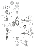 Коленчатый вал лодочного мотора YAMAHA 115B/140B · 2000 — 2006