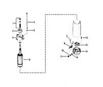 Стартер в сборе (BOSCH) 2-Х ТАКТНОГО ПЛМ MERCURY 60 Серийный номер от 9385911 до 9469199