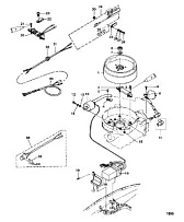 Магнето и компоненты зажигания 2-х тактного ПЛМ MERCURY 5 M Серийный номер от 0T894439 и выше