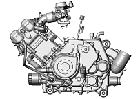 Двигатель  700 с.с. КВАДРОЦИКЛА STELS UTV 700 H