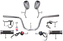 Руль ТРИЦИКЛА Racer RC200ZH Muravei