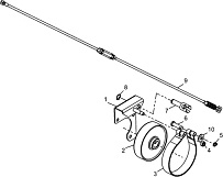 Тормоз ленточный для СММ РЫБИНКА M10000010-01 (ВЫПУСК С 09.2012 ПО 10.2013)