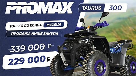 Тотальная распродажа! Квадроцикл PROMAX TAURUS 300