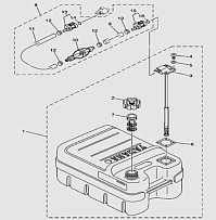 Топливный бак 2-Х ТАКТНОГО ПЛМ YAMABISI T9.9-15BMS