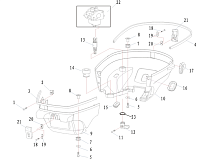 Капот низ 4-Х ТАКТНОГО ПЛМ SEANOVO F2,5BMS