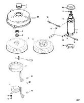 Маховик и стартер 2-Х ТАКТНОГО ПЛМ MERCURY 90 Серийный номер от 0P325500 и выше