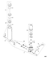 Manual Tilt Assist Componets 2-Х ТАКТНОГО ПЛМ MERCURY 90 Серийный номер от 0G760300 до 0T979999