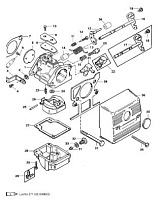 Карбюратор 2-х тактного ПЛМ MERCURY 40 M Серийный номер от 9854537 до 0P016999
