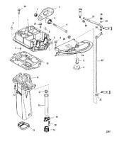 Выхлопная труба(SN USA-0T801000/ BEL-0P268000 и выше) 2-Х ТАКТНОГО ПЛМ MERCURY 90 Серийный номер от 0P017000 до 0P325499