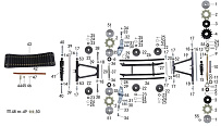 Подвеска задняя снегохода SNOWFOX T201 (Cronus, S2, Motoland, TaoTao, WELS, CMOTO)