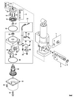 Power Tilt Components 4-Х ТАКТНОГО ПЛМ MERCURY 8 Серийный номер от 0P325500 и выше