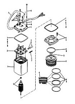 Насос регулировки мощности 2-Х ТАКТНОГО ПЛМ MERCURY 90 Серийный номер от 0A996142 до 0B240450