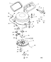 Компоненты ручного запуска 2-х тактного ПЛМ MERCURY 40 M Серийный номер от 0P325500 и выше