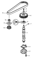 Масляный насос распредвала 4-Х ТАКТНОГО ПЛМ MERCURY 8 Серийный номер от 0P325500 и выше