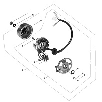 Магнето СКУТЕРА STELS VORTEX 50