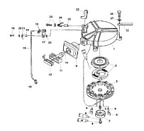 Ручной стартер 4-Х ТАКТНОГО ПЛМ MERCURY 4 Серийный номер от 0P401000 и выше