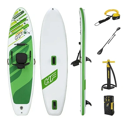 Надувная SUP-доска Freesoul Tech Convertible 340 х 89 х 15 см с сиденьем, веслом, насосом и пр.