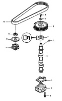 Масляный насос распредвала 4-Х ТАКТНОГО ПЛМ MERCURY 8 Серийный номер от 0R042475 и выше