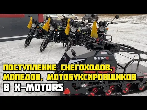 Поступление мопедов, снегоходов, мотобуксировщиков в X-MOTORS г. Красноярск