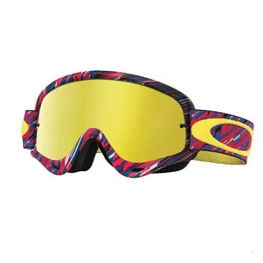 Очки для мотокросса OAKLEY O-Frame 2.0 Camo красные-желтые / красная 24K Iridium (OO7068-42)