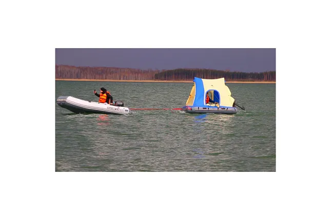 Надувной плот-ПАЛАТКА POLAR BIRD RAFT 260+слань Стеклокомпозит