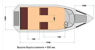 Алюминиевый катер WYATBOAT-470У