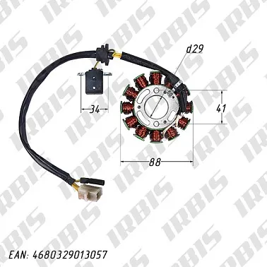 Статор генератора 152QMI, 157QMJ (12 кат.) T150 
