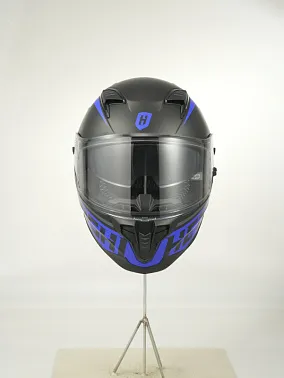 Шлем интеграл HETOSHI FF938 double visor Цв.Черно-синий Матовый р.XXL