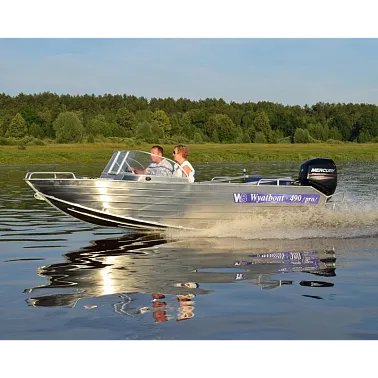 Алюминиевый катер WYATBOAT 490 Pro под водомет